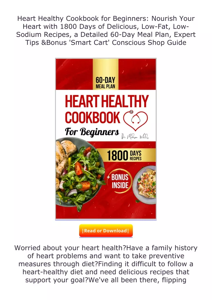 PPT PDF⚡ Heart Healthy Cookbook for Beginners Nourish Your Heart