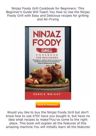 ✔️READ ❤️Online Ninjaz Foody Grill Cookbook for Beginners: This Beginner's