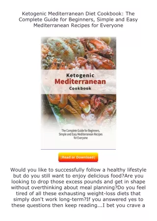 (❤️pdf)full✔download Ketogenic Mediterranean Diet Cookbook: The Complete Gu