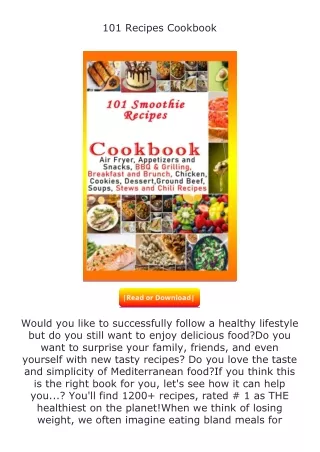 [PDF]❤READ⚡ 101 Recipes Cookbook