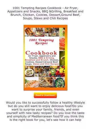 download⚡[PDF]❤ 1001 Tempting Recipes Cookbook - Air Fryer, Appetizers and