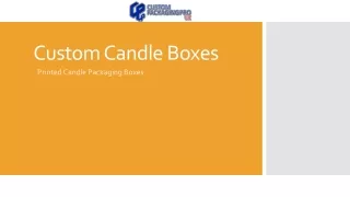 Custom Candle Boxes