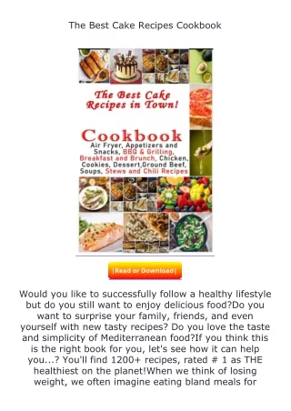 ❤️get (⚡️pdf⚡️) download The Best Cake Recipes Cookbook