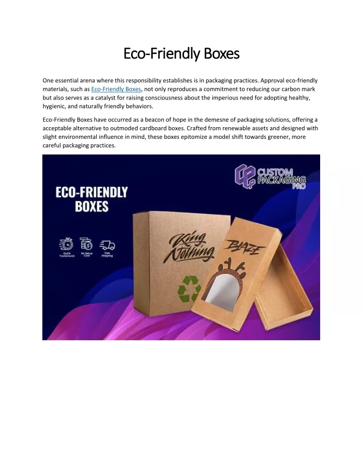 eco eco friendly boxes friendly boxes