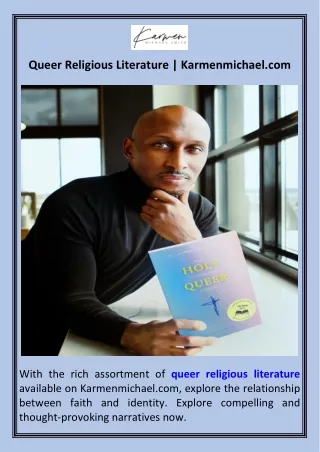 Queer Religious Literature  Karmenmichael.com