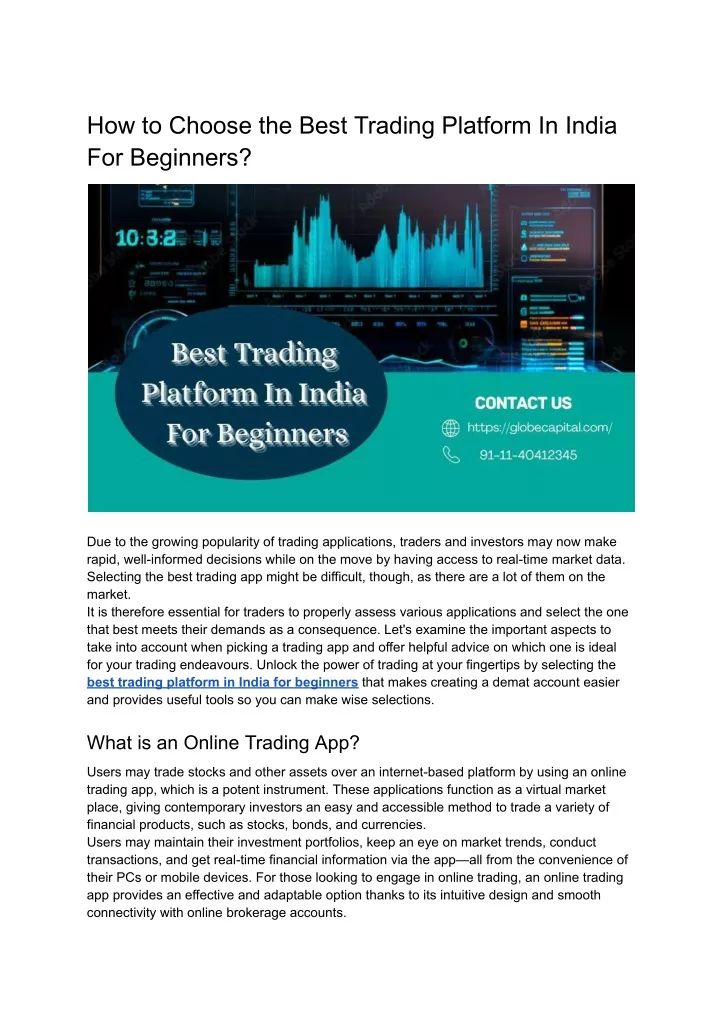 how to choose the best trading platform in india
