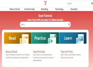 Excel Tutorial Online