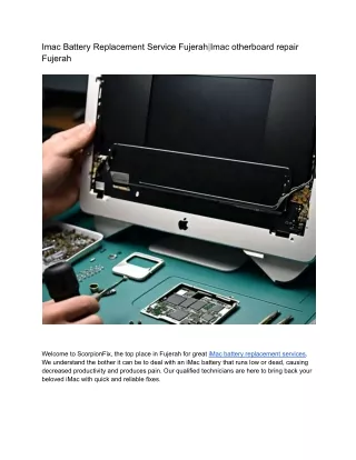 imac battery replacement service fujerah imac