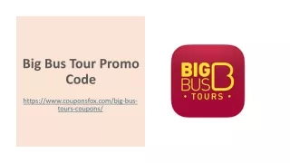 Big Bus Tour Promo Code_