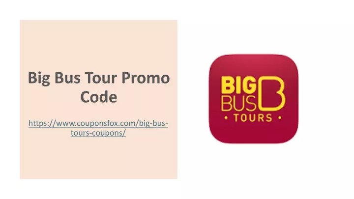 big bus tour promo code