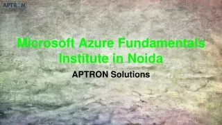 Microsoft Azure Fundamentals Institute in Noida