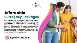 Affordable Surrogacy Packages