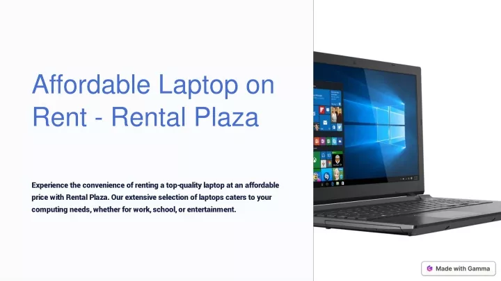 affordable laptop on rent rental plaza