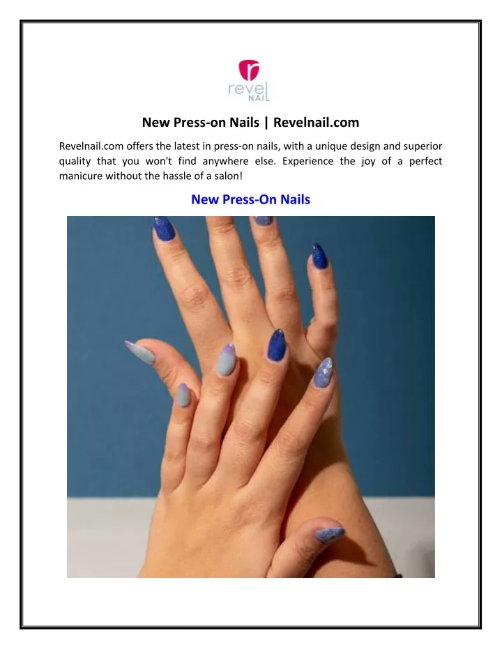 new press on nails revelnail com