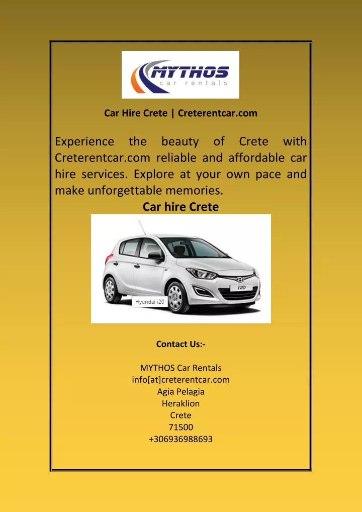 car hire crete creterentcar com