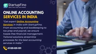 Online Accounting and Bookkeeping Services in India  Startupfino