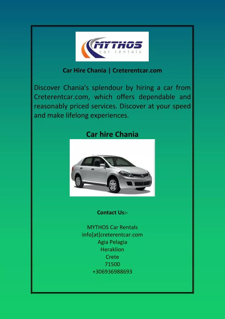 car hire chania creterentcar com