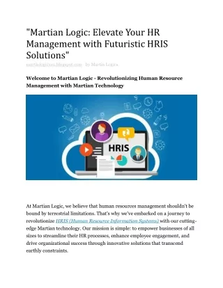 martian logic elevate your hr management with