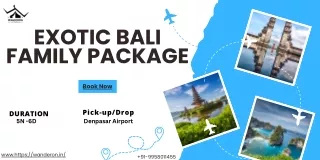 exotic bali family package