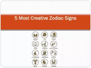 5 Most Creative Zodiac Signs