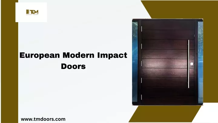 european modern impact doors