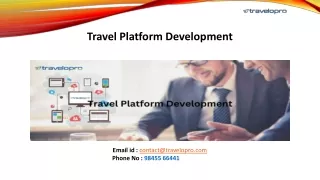 Travel Platform Development