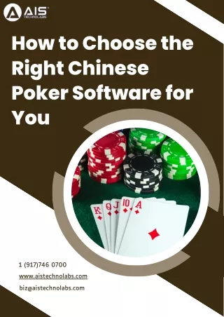 How to Choose the Right Chinese Poker Software for You