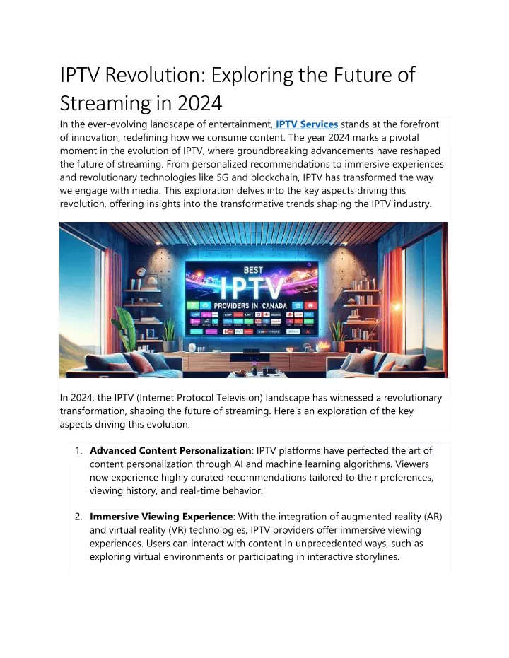 iptv revolution exploring the future of streaming