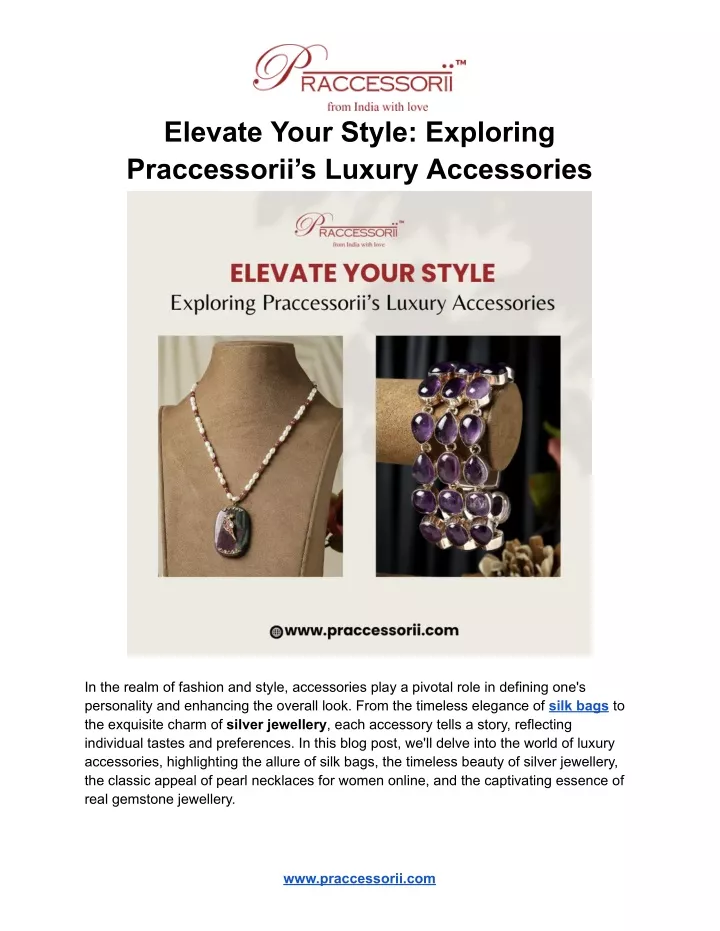 elevate your style exploring praccessorii