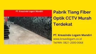 0821-2000-0068 Tiang Pipa Besi Fiber Optik CCTV PJU Murah Medan Jakarta Bandung