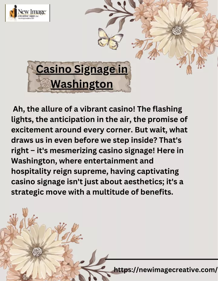 casino signage in washington