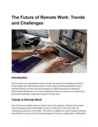 The Future of Remote Work_ Trends and Challenges