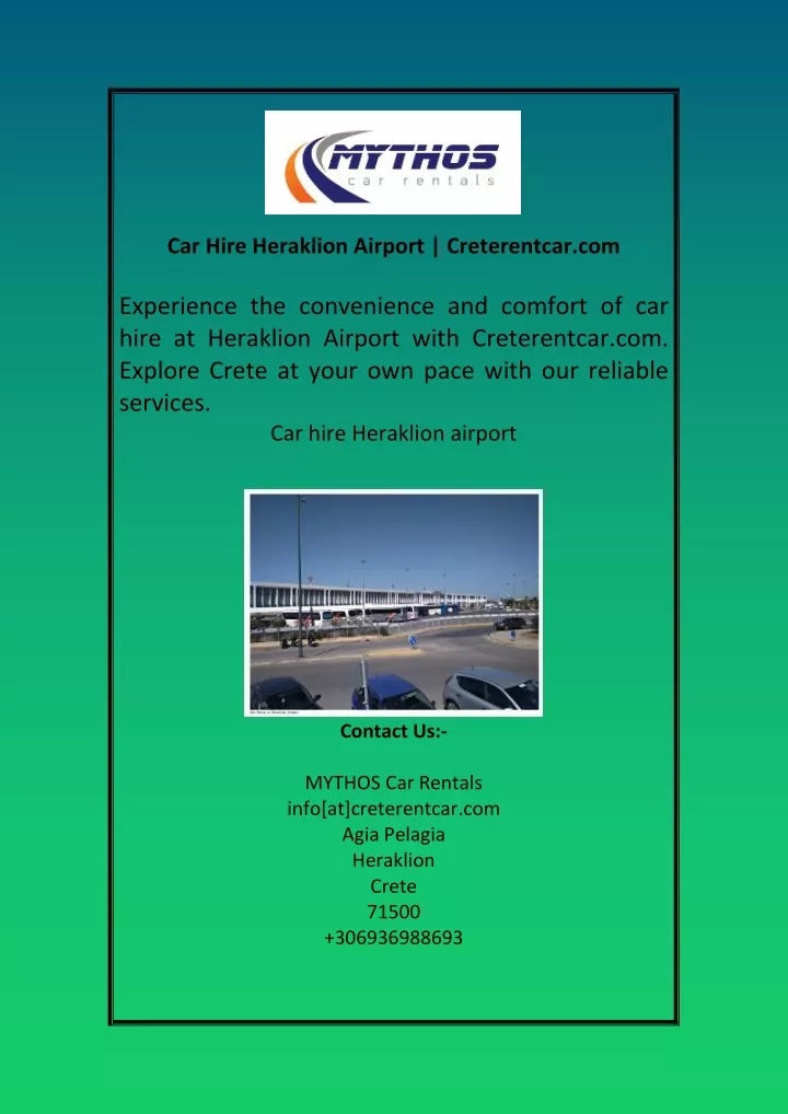 car hire heraklion airport creterentcar com