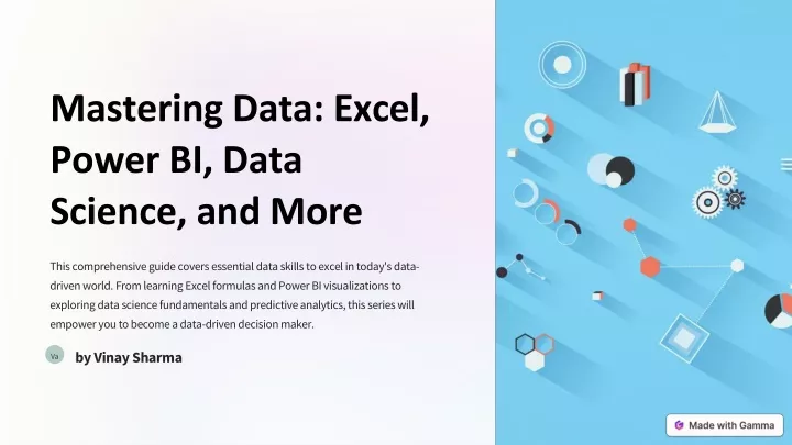 mastering data excel power bi data science