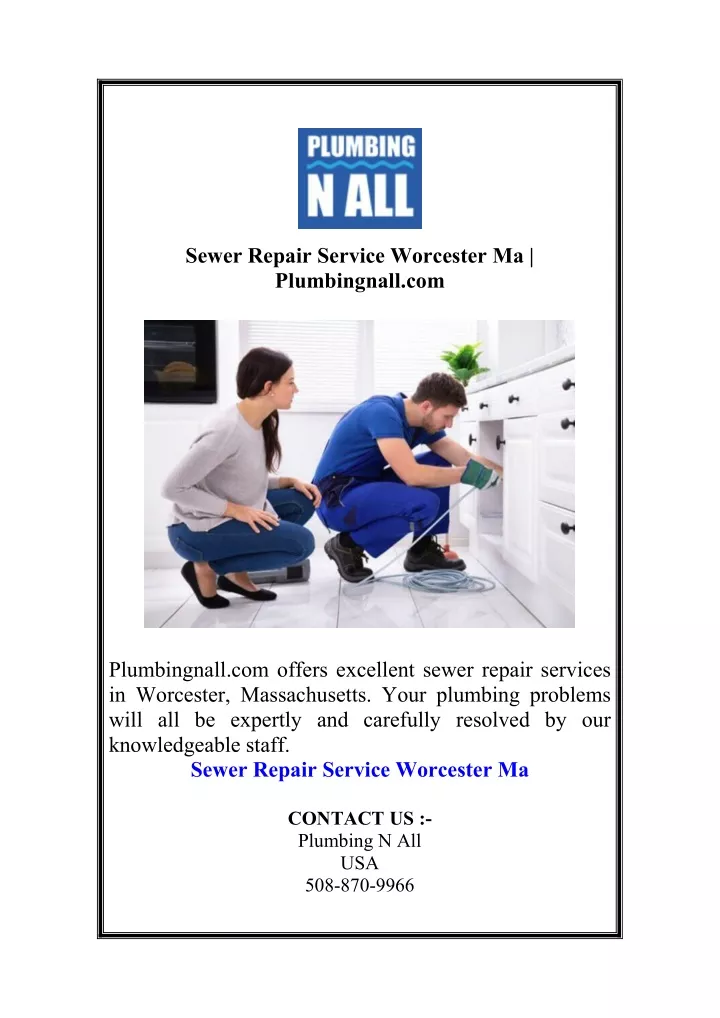 sewer repair service worcester ma plumbingnall com