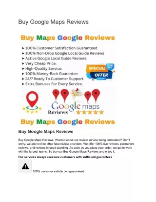 Top Sites To Buy Google Maps Reviews 2024