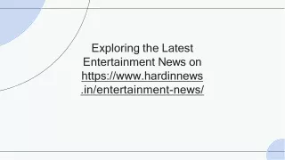 Entertainment News | Today Hindi News | entertainment hindi news