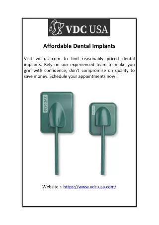 Affordable Dental Implants