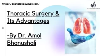 Thoracic Surgery & Its Advantages