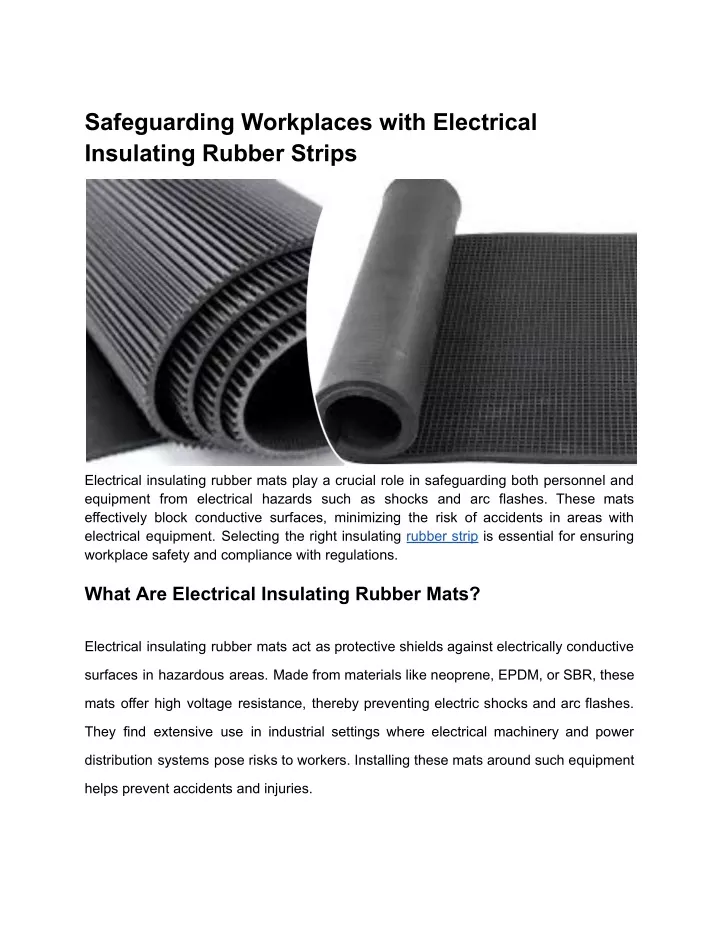 safeguarding workplaces with electrical