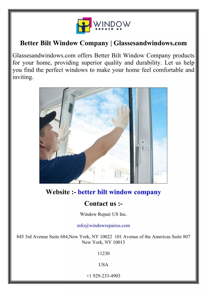 better bilt window company glassesandwindows com