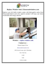 Replace Window Sash    Glassesandwindows.com - slide 1