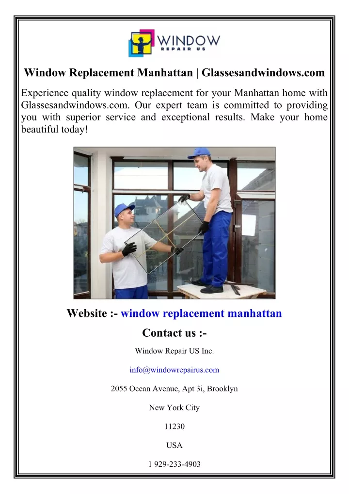 window replacement manhattan glassesandwindows com