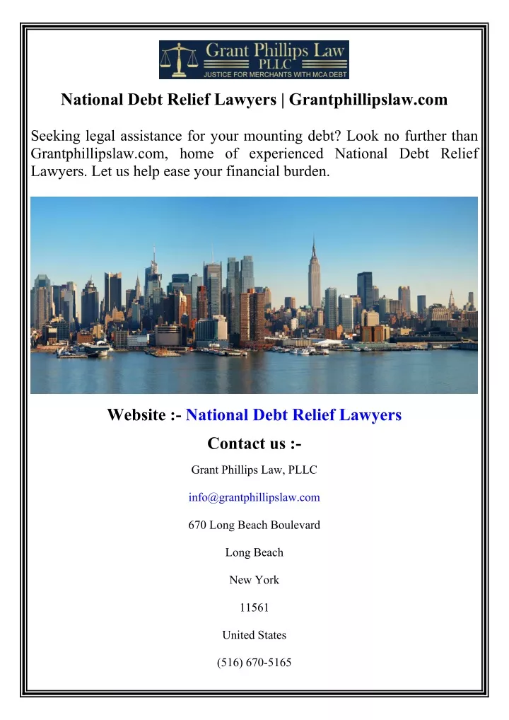 national debt relief lawyers grantphillipslaw com