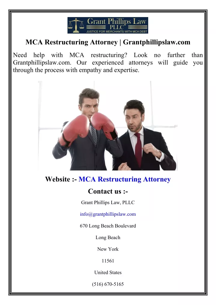 mca restructuring attorney grantphillipslaw com