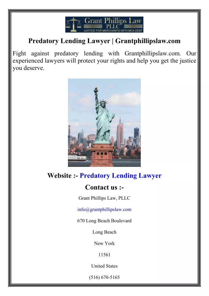 predatory lending lawyer grantphillipslaw com