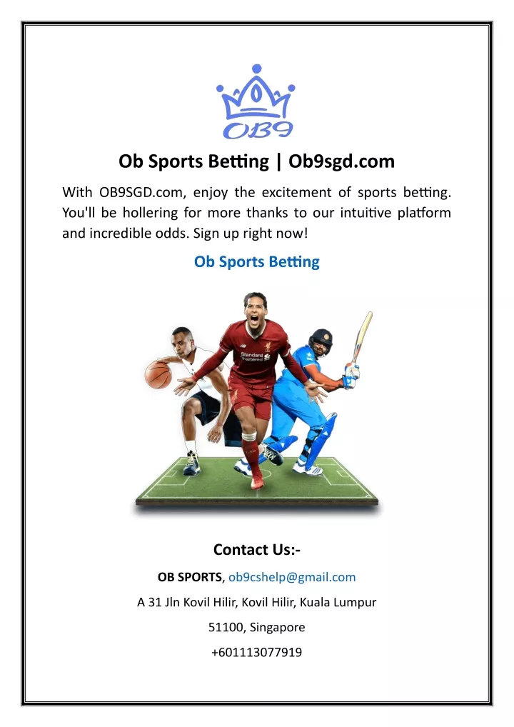 ob sports betting ob9sgd com