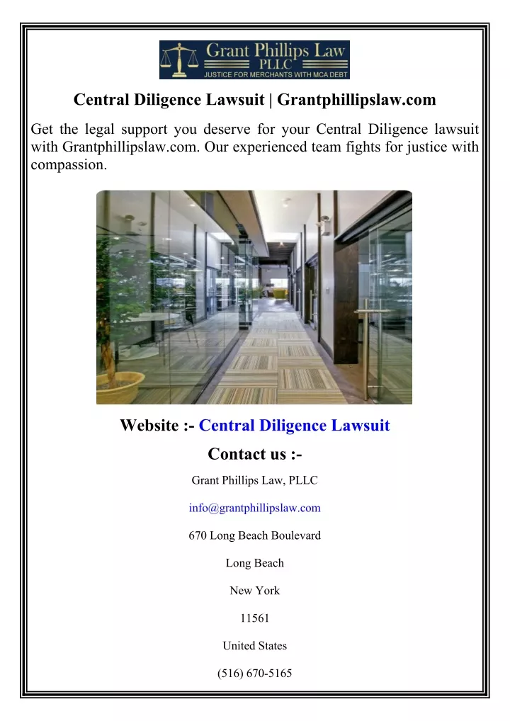 central diligence lawsuit grantphillipslaw com