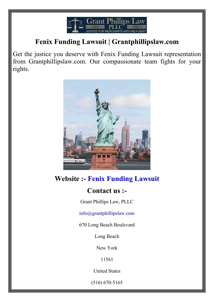 fenix funding lawsuit grantphillipslaw com