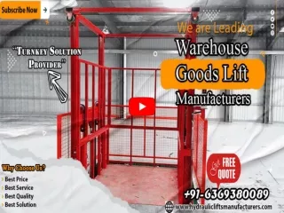 Industrial goods lift in Namamkkal